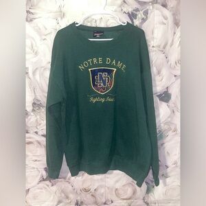 Vintage Jansport Notre Dame Crewneck Pullover Sweatshirt Fighting Irish XL USA